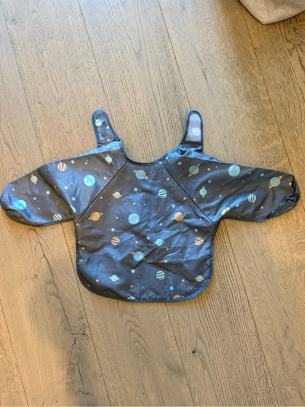 Tiny Twinkle Long Sleeve Waterproof Smock Bib Space 6–24 Months